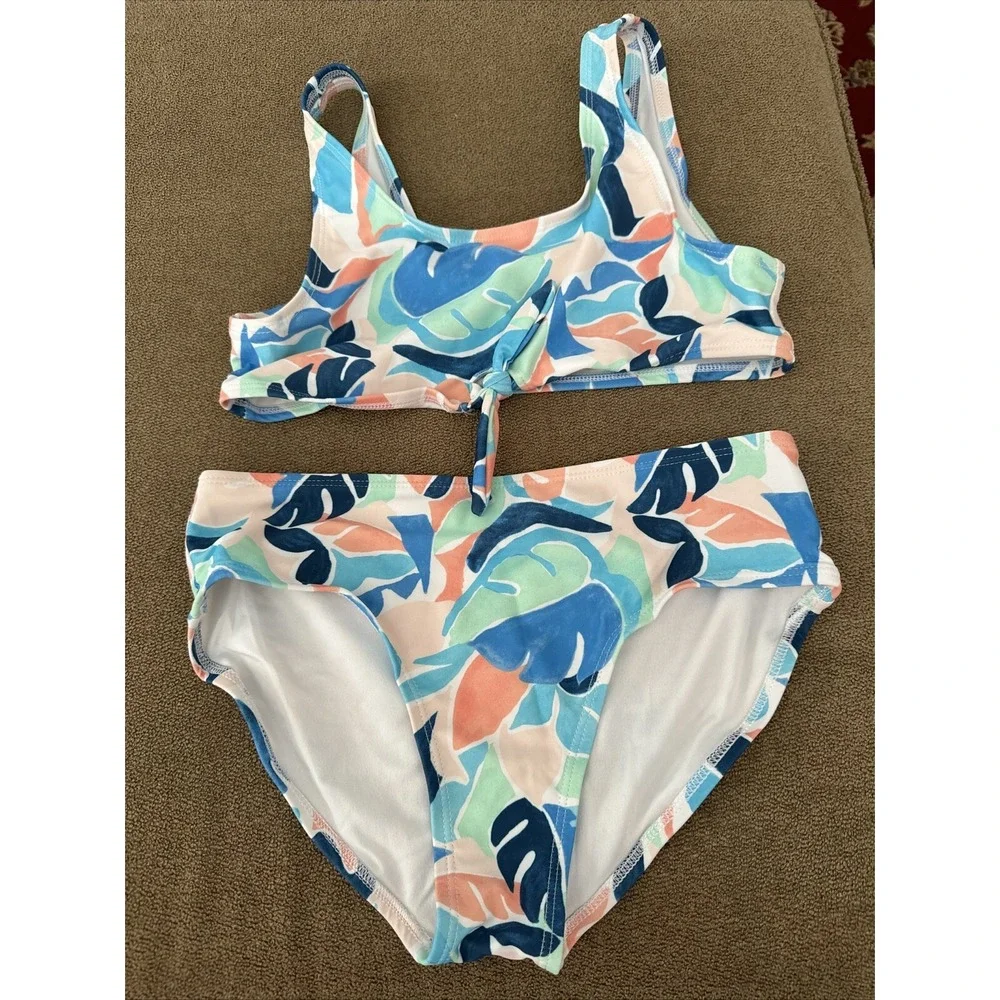 Girl's Old Navy 2-Piece Bikini Quick Dry Swimsuit Swim Size L 10/12 (AH)